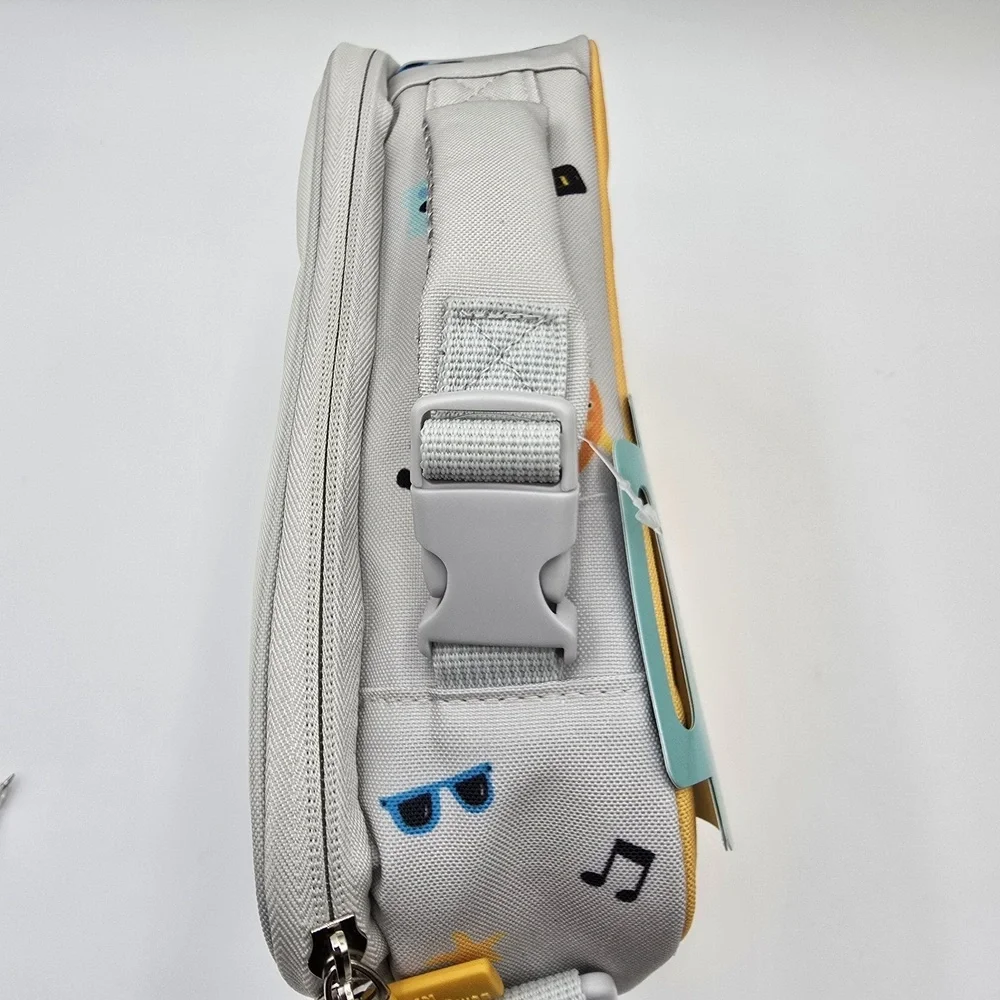 Insulated Lunch Bag Bentobeaven DJ Octopus Crab Gray‎ Yellow Shoulder Strap Kids